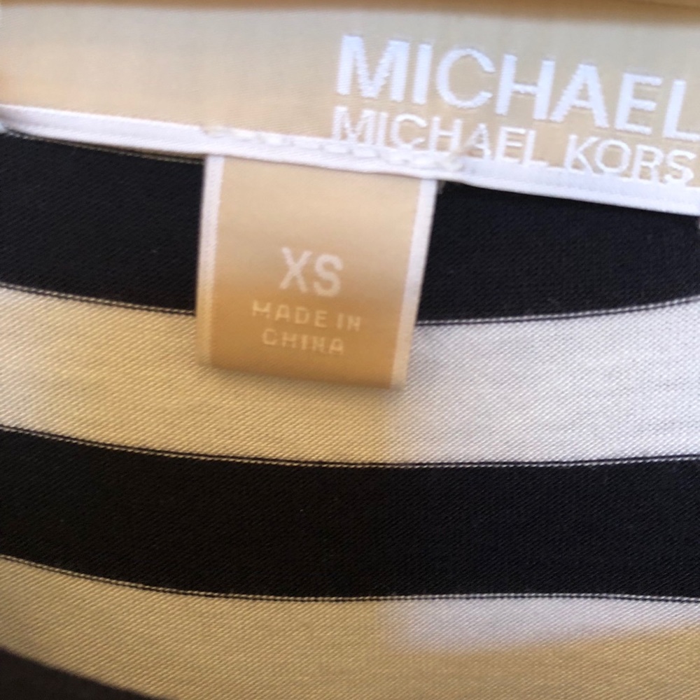 Michael Kors Tied Navy/White Striped Maxi Dress - Picture 4 of 4